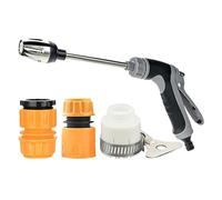 Hose Spray Nozzle - Watering Cleaning Attachment for Garden | Lightweight Aluminum and Design with Flow Control, Easy Grip Handle for Lawn, Flowers, and Car Washing 14.57x6.3 in