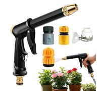 Hose Sprayer Nozzle, Heavy Duty Adjustable Head with Connectors