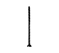 Hosed – Dildo anal Serpent Sinueux 18 Noir avec ventouse