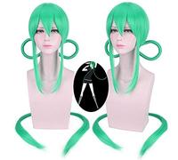 Hoseki no Kuni Jade Euclase Cosplay perruque synthétique longue verte femme adulte perruques Halloween Costume Anime jeu cheveux 100 cm