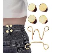 Hosen-Taillenspanner, Jeans-Knopfspanner | Kein Nähen, Lockerer Jeans-Spanner,Verstellbare Hosenknopfnadel Aus Legierung, Abnehmbarer Lockerer Jeans-Spanner, Für Ärmel, Hosen, Röcke