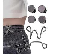 Hosen-Taillenspanner, Jeans-Knopfspanner,Keine Näh-Jeans-Knopfnadeln - Verstellbare Hosenknopfnadel Aus Legierung, Abnehmbarer Lockerer Jeans-Spanner, Für Ärmel, Hosen, Röcke