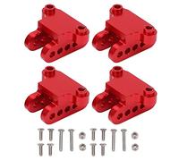 HoseOnfn 2pack RC Assine arrière avant Basse-amorçage inférieur du support, accessoires en aluminium pour camion d'essieu solide LOSI 1/8 LMT Le titre a un total de 71 (Rouge)
