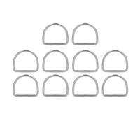 HOSEONFN 316 ANNEURS d'acier du INOXDUX D, pour 10 pcs 3 mm Soudage sans Couture Anneaux Rounds, pour la Planche de Surf et Les Accessoires en Kayak (15 * 12 * 3mm)