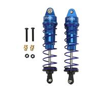 Hoseonfn Amortisseur RC, 2pcs Amortisseur RC pour Voiture RC 1/10 RC, Alliage d'aluminium Réglable Palette d'huile Haute Résistance, 95mm (Bleu Foncé)