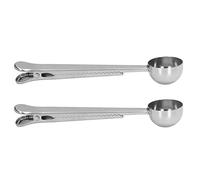 HoseOnfn Caxe Spoon Clip, pour scoop de café, apparence mate mate de 2pcs, fonctionnalité fine, design moderne classique, matériau de qualité alimentaire