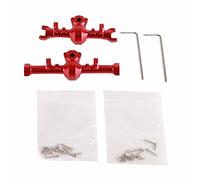 HoseOnfn CNC Aluminium Assie d'essieu Boîtier pour axial SCX24 1/24 RC Modèle de simulation Le titre a un total de 72 caractères (y compris des espaces), qui répond aux (Rouge)
