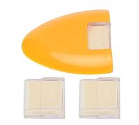 HOSEONFN Craie de tailleur, usage professionnel et domestique, 4 couleurs, design triangulaire, plastique et poudre, prise facile, marquage des tissus, soluble dans l'eau, pour (Jaune)