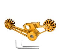 HOSEONFN Dérailleur arrière, engrenage 10T, acier POM en alliage d'aluminium, guide de tendeur de chaîne, pour vélo pliant 3Sixty, pièce de rechange, léger, durable et résistant (Or)