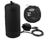 HOSEONFN Ensemble de sac de douche d'extérieur 11 L pour camping, randonnée, sac de bain portable avec tube de douche (noir)