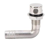 HOSEONFN Évent professionnel de réservoir de carburant de bateau en acier inoxydable 316, conception coudée de 16mm, évent de réservoir de carburant de bateau marin pour navires Yachts