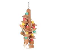 HOSEONFN Jouet à mâcher pour Oiseau, Bec coloré, Blocs de Bois de meulage, Cage Suspendue pour Perroquet, Jouet pour Petit Oiseau, calopsitte, Lovebird, Perruche (L 6,6x6,6 Pieds)