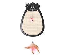 HOSEONFN Jouet de Chat, Souris de Chanvre de sisal avec Balle, Cloches de Plumes, tremplin de Planche à gratter, Griffes affûter Les Fournitures pour Les Petits Animaux