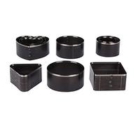 HOSEONFN Matrice de poinçonnage en acier à haute teneur en carbone, pour moule de découpe du cuir B020, conception de formes multiples, ensemble de 10 pièces pour l'artisanat,