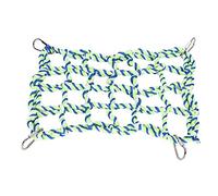 HOSEONFN Petit hamac de Compagnie ， Mesh de Corde tissé Filet d'escalade pour Perroquet ， écureuils ， Glider à Sucre ， Durable ， en Toute sécurité ， Aire de Repos et de Jeu