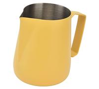HOSEONFN Pichet à mousse de lait, tasse à mousse épaisse de 450ml avec bec pointu pour Machine à café et café (Jaune)