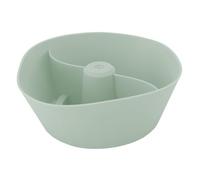 HOSEONFN pour bol à collation en silicone pour tasse, plateau de fruits, plateau à hamburger, support de collation pour cinéma, réutilisable, passe au lave-vaisselle, conception (Vert Menthe)