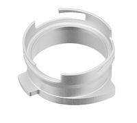 HOSEONFN pour entonnoir doseur de porte-filtre de 54 mm, accessoire à expresso rotatif en alliage d'aluminium pour, conception anti-fuite, confinement du sol stable, facile à (Argent)