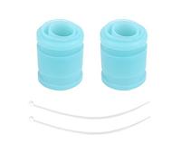 HoseOnfn pour le manchon de silicone du tuyau d'échappement RC, pour 1:10 nitro sur le camion buggy de voiture, résistante à haute température, connecteur flexible, matériau en (Bleu clair)