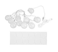 HOSEONFN pour le maquillage professionnel, pour un usage quotidien, guirlande lumineuse murale à 10 ampoules LED pour miroir, lueur douce, économie d'énergie, longue durée de vie,