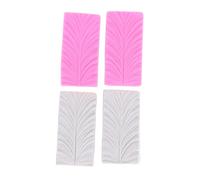 HOSEONFN pour le moulage de fondant en forme de plume, outil de décoration de bordure de gâteau multifonctionnel pour bonbons durs, fudge, gelée, savon, cire de chocolat, pâte à