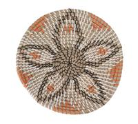 HOSEONFN pour Panier Mural tissé, Tissage en jonc de mer, Coussin Isolant Polyvalent, résistant à la Chaleur, avec Corde de Suspension, pour la décoration de la Maison (Style 1)