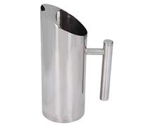 HOSEONFN pour pichet à eau en acier inoxydable, pot à boisson froide avec poignée ergonomique, pour café-restaurant à domicile, 1 L / 33,8 oz, durable, étanche, facile à nettoyer,