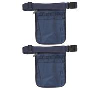 HOSEONFN pour sac banane d'infirmière, ceinture de rangement utilitaire de grande capacité, sangle réglable, tissu Oxford durable, ensemble de 2 pièces (Bleue)
