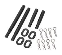 HoseOnfn RC Body Mount Post Set, Plastic RC Car Shell, avec boucles en acier, pour ZD Racing 1/7 Ex07