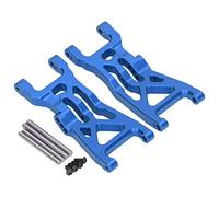HOSEONFN RC Bras de Suspension Inférieur Avant, 2pcs Bras de Suspension En Alliage D'aluminium pour LOSI 1/10 22S 2WD Pas de Prep Drag Voiture (Bleu)