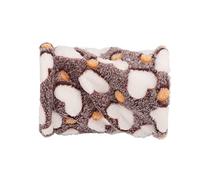 HOSEONFN Small Pet Tunnel, pour Le Cochon d'Inde, Accessoire d'habitat de hérisson de Hamster, Tube de cachette d'hiver Chaude, Tube de Jeu de Plancher Doux, cachette d'abri (Einzelpass)