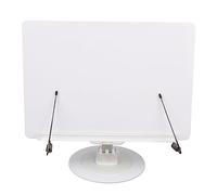 HOSEONFN Support de lecture pliable et rotatif à 360 degrés, support en acrylique avec pinces à pages