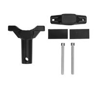 HOSEONFN Support de Phare Avant en Alliage d'aluminium avec Amortisseur, Fixation pour Phare de Moto, Quad et Tricycle. Collier de Serrage pour Tube d'extension de Phare Avant, Compatible