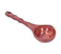 HoseOnfn Wooden Soup Spoon, pour la cuisine à la maison, porte-toile en porcelaine résistante, cuillère à soupe avec trou suspendu, ustensine en bois naturel, ustensile de cuisine