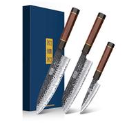 HOSHANHO 3 Pièces Set Couteau Cuisine, Ensemble de Couteaux Japonais
