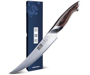 HOSHANHO Couteau a Desosser 15cm, Couteau à Filet en Acier Inoxydable à Haute Teneur en Carbone Pour le Poisson, Couteaux à Fileter pour Cuisine Japonais Professionnel Tranchants