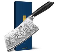 HOSHANHO Feuille de Boucher de 18cm, Couperet de Cuisine Couteau de Cuisine