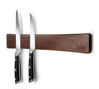 HOSHANHO Porte Couteaux Aimanté en Bois avec Aimant Extra Puissant, Barre Magnétique pour Couteaux pour Les Couteaux, Les Ustensiles et Les Outils, 40CM/16in