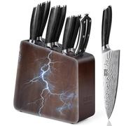 HOSHANHO Set de Couteaux de Cuisine de Chef avec Bloc Magnétique 8 Pièces