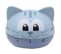 Hoshen Minuteur mécanique de cuisine - Gestion du temps d'apprentissage - Minuteur manuel - En forme d'animal de dessin animé - Chat