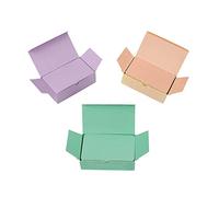 Hoshisea 300 Pièces de Cartes de Message, Cartes en Papier Vierges, Cartes de Mots à Mémoire, Cartes de Visite de Bricolage, Carte Mémoire pour l'école ou le Bureau (Vert Clair/Lilas/Orange)