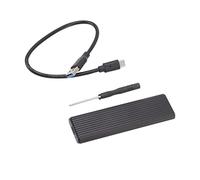 Hosi Adaptateur de Boîtier SSD SATA M.2 NVME, Interface Antichoc Type-C Dissipation Thermique du Boîtier SSD M.2 NVME pour Taille SSD 2242 2260 2280