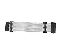Hosie Câble d'extension gainé ARGB, Plusieurs Modes de Couleur Plug and Play 24PIN ABS Câble d'alimentation gainé pour Le Divertissement (Carte mère 24P)