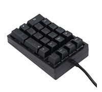 Hosie Clavier Mécanique, Clavier Filaire 21 Touches avec Manchon en Caoutchouc pour la Maison pour Le café Internet pour Adulte pour Les Jeunes