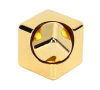 Hosie Le Cube de Jouet d'effort en Métal, Le Cube Tournant de Gyroscope de Doigt Soulage l'inquiétude Le Processus d'électrodéposition en Métal Décompression Résistante de Décoloration pour Le