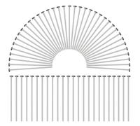 Hosifiy Lot de 500 épingles à tête plate en acier inoxydable pour la fabrication de bijoux - 30 mm - Épingles à tête plate - Pour bricolage, artisanat, boucles d'oreilles, colliers