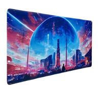 Hosimoln Tapis de Souris de Jeu, étendu, Taille 90 x 40 cm, épaisseur 2 mm, Tapis de Souris d'ordinateur texturé de qualité supérieure antidérapant et imperméable avec Bords Cousus pour