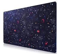 Hosimoln Tapis de souris de jeu, grand tapis de souris taille 70 x 30 cm épaisseur 3 mm, tapis de souris d'ordinateur texturé de qualité supérieure antidérapant et imperméable avec bords cousus pour