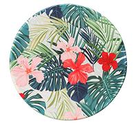 Hosimoln Tapis de souris rond avec impression HD, base en caoutchouc antidérapant avec bords cousus, tapis de souris texturé de qualité supérieure pour ordinateur portable, 22,1 x 22,1 cm, redaihua005