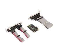 Hosit Adaptateur de Carte Série PCIe, Carte d'extension Parallèle Série PCIe Combo 6 GBS PCB Matériel 2 Ports RS 232 compatibilité Stable pour Boîtier 2U